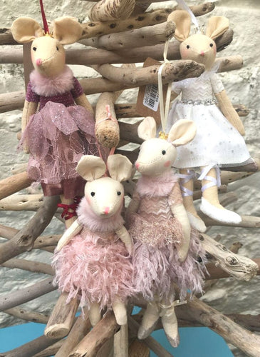 Hanging Ballet Mice Decorations