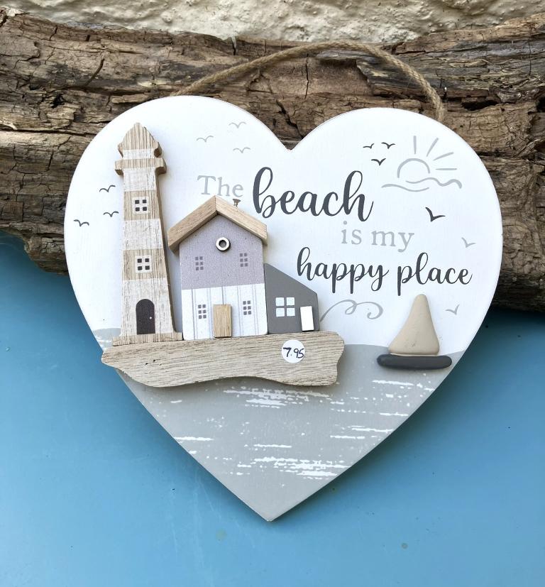 Beach Heart Plaque