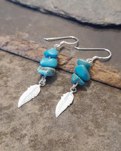 Blue Lily 925 Sterling Silver Earrings