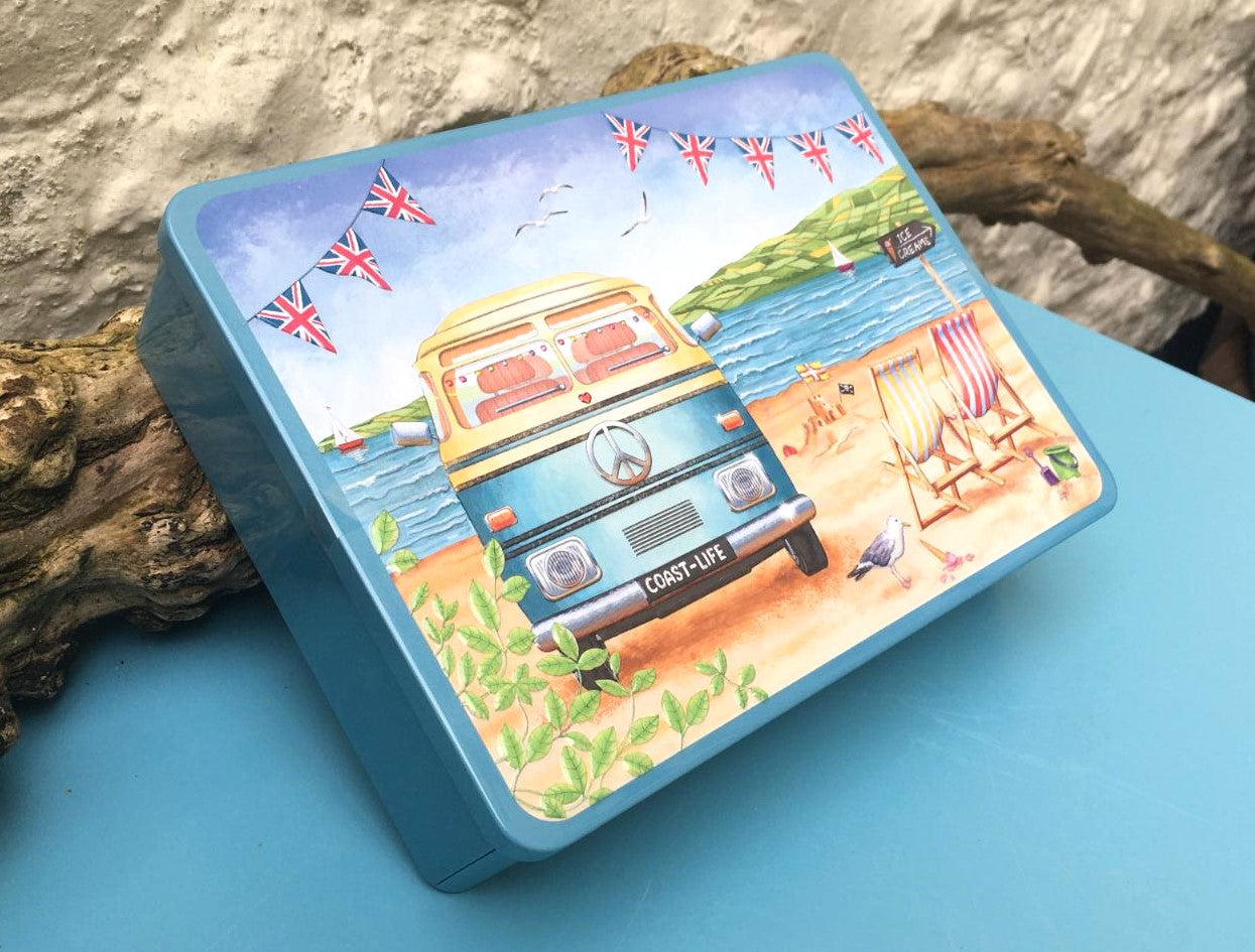 Campervan Biscuit Tin – Coastal Craft Collective