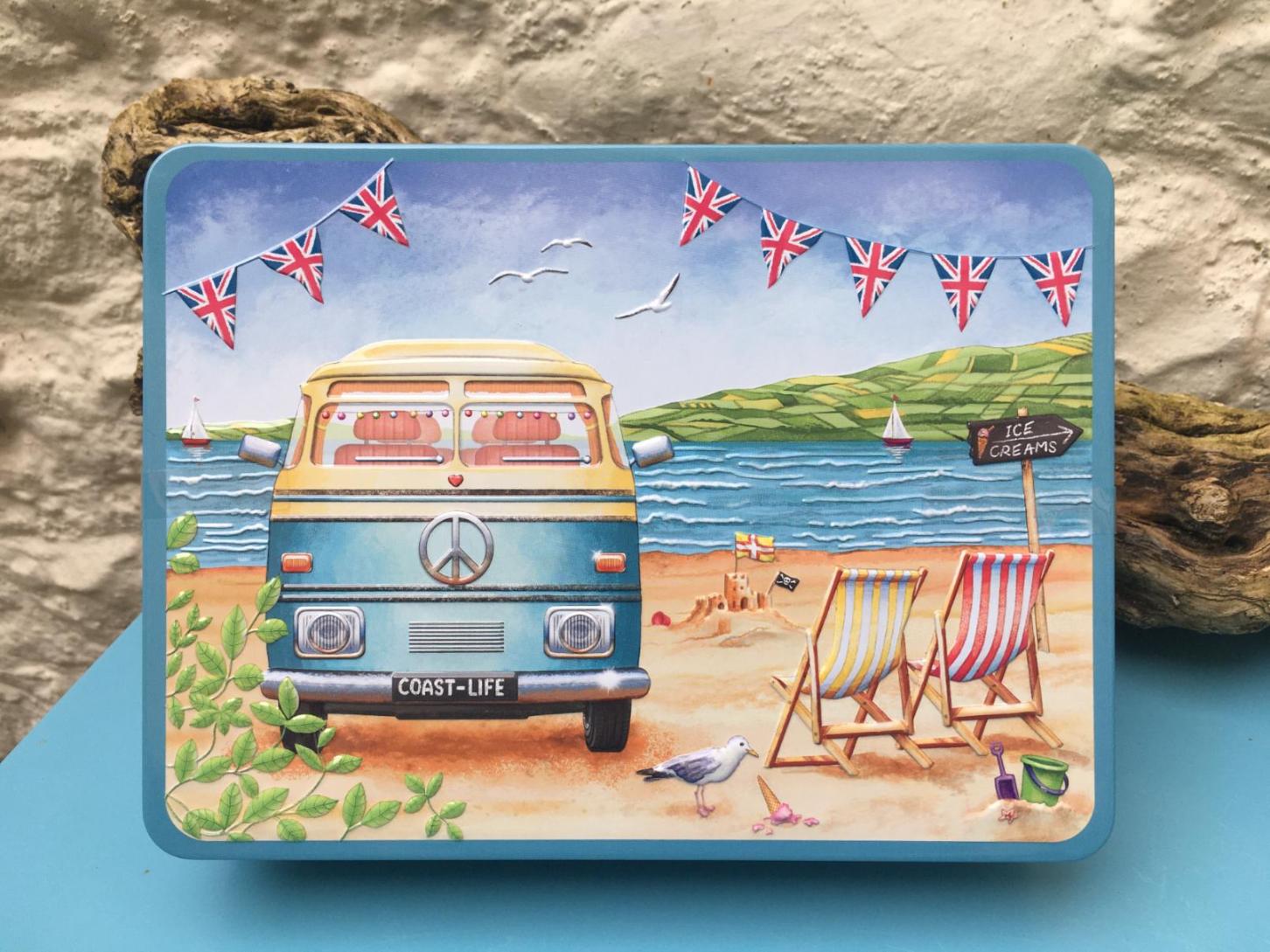 Campervan Biscuit Tin – Coastal Craft Collective