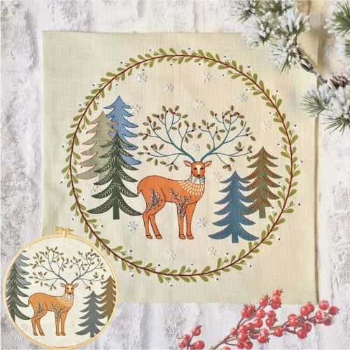 Stag King of the Woods Embroidery Kit