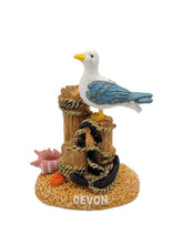 Devon Fishing Boat and Seagull Ornaments