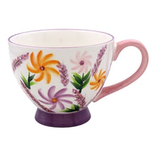 Hand Painted Footed Mugs