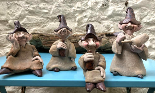 John Hilder Stoneware Gnomes