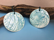 Blue Shed Ceramics Porcelain Seaweed / Starfish / Fossil Roundels