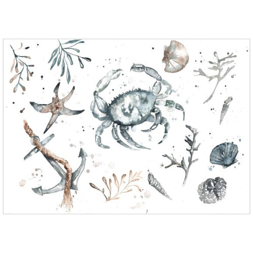 Meg Hawkins Nautical Collage Tea Towel