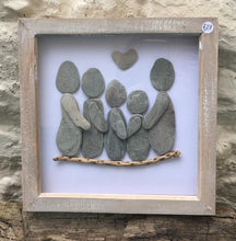 Rosey Reed Large (23cm) Sea Glass & Pebble Pictures