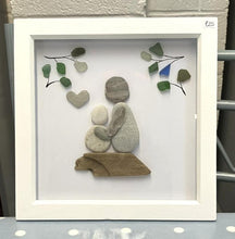 Rosey Reed Large (23cm) Sea Glass & Pebble Pictures