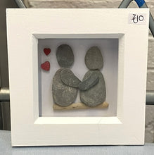 Rosey Reed Small Box Frames - sea glass & pebble pictures