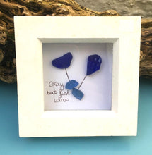 Rosey Reed Small Box Frames - sea glass & pebble pictures