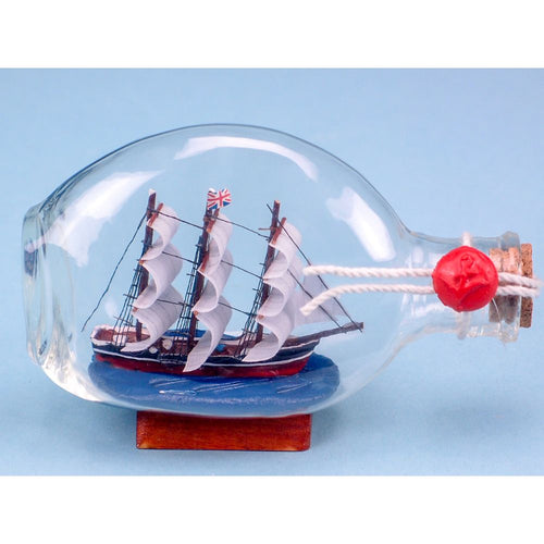 Wooden Ship in a Bottle
