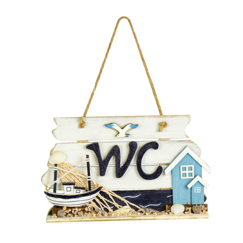 Beach Hut & Boat WC Sign