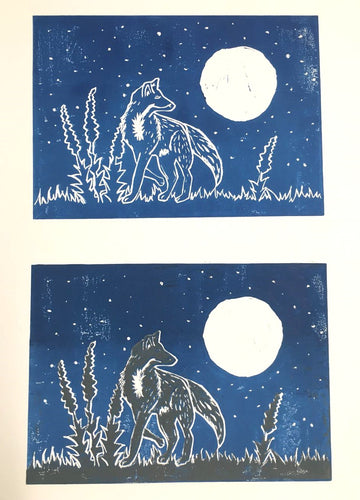 Two Colour Lino Printing - 6/2