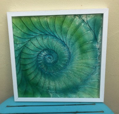 Glass Relief - Frames Ammonite