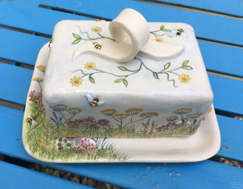 Wildflower Meadow Covered Butter Dish – The Six Bells