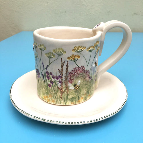 Bee & Meadow Cup & Saucer and  Mugs