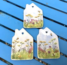 House Shaped Meadow & Bee Dishes / Hangings