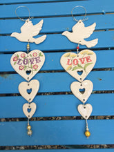 Dove, Heart & Love Hangings