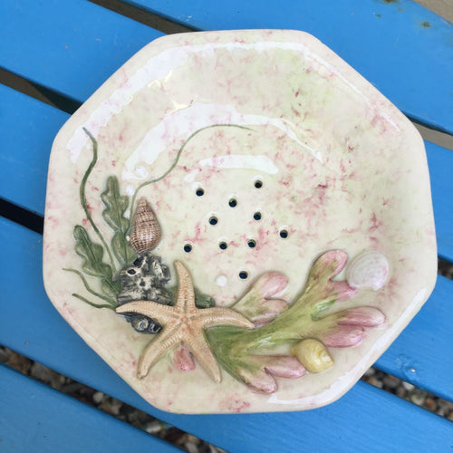 Large octagonal seashore soap dishes