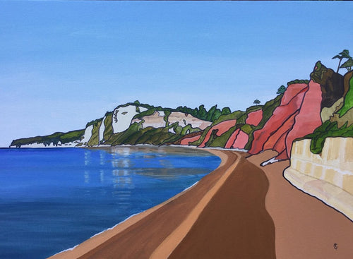 Towards Beer Head From Seaton - Annabel Glassby Prints