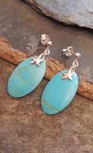 Blue Lily 925 Sterling Silver Earrings