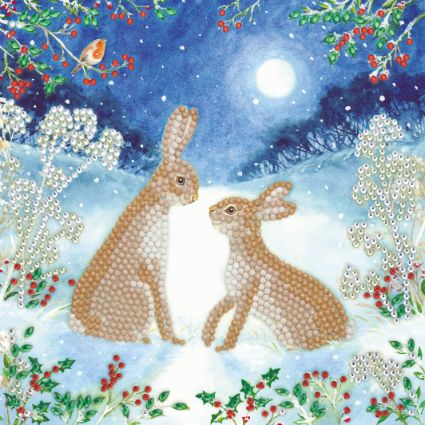 Christmas / Winter Crystal Art Card Kits