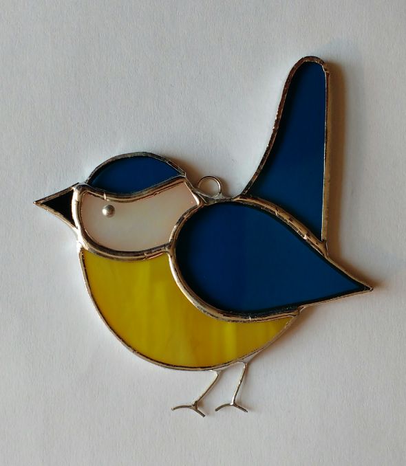 Devon Glass Studio Blue Tit