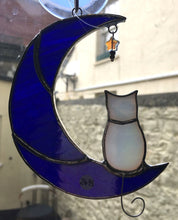 Devon Glass Studio Cat on the Moon