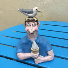 John Hilder Bust with Seagull & Ice Cream