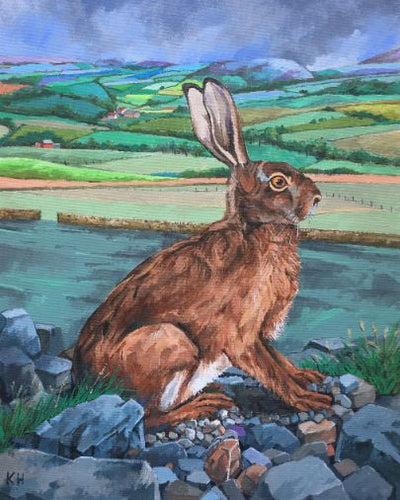 Keith Howard Original - Hare in a Landscape