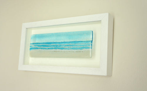 Glass Relief - Turquoise Beach Frame
