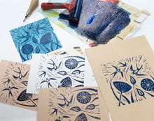 Lino Printing Cards & Pictures -  17/3 & 17/4