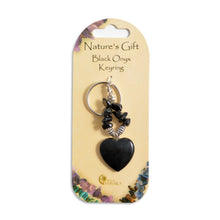 Natures Gift Gemstone Heart Keyrings