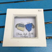 Rosey Reed Small Box Frames - sea glass & pebble pictures