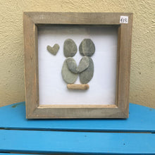 Rosey Reed Medium (18cm) Sea Glass & Pebble Pictures