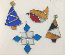 Stained Glass Christmas Decorations - 9/12